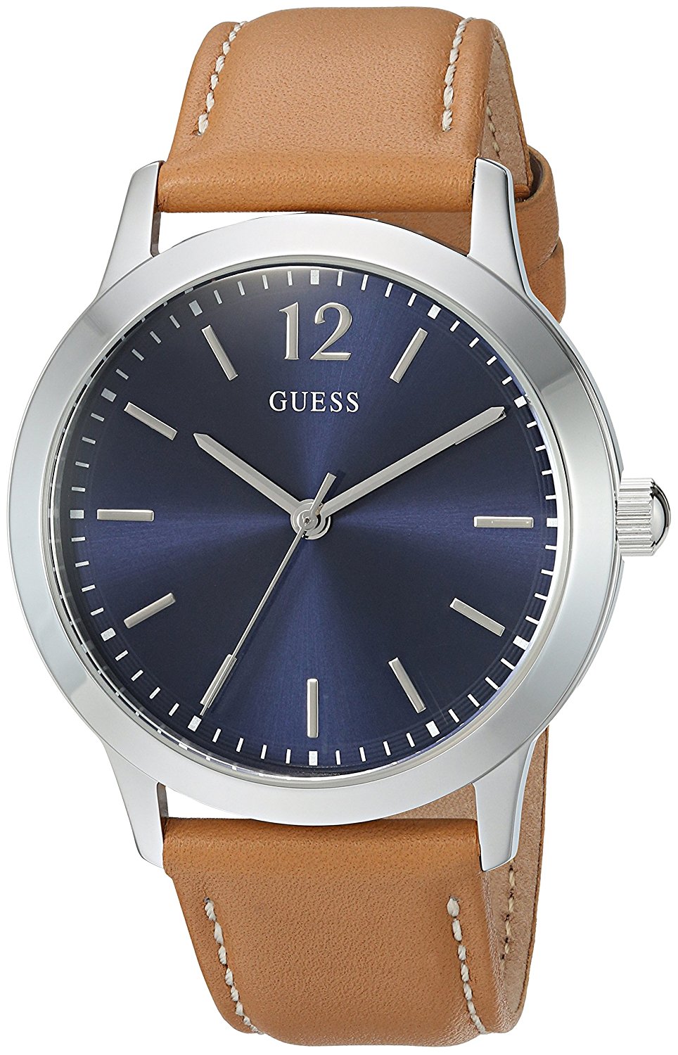 Guess Watches : U0922G8 Quartz Analog Brown Leather Men Watch