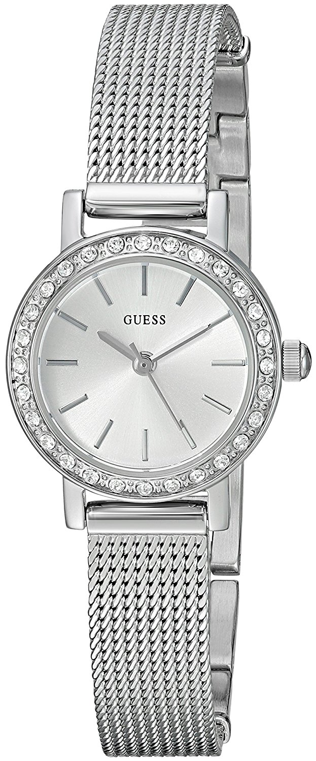 Guess Watches : U0954L1 Silver Dial Stainless Steel Band Women Watch