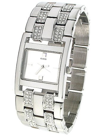 Guess Watches : U11546L1 Quartz Analog Stainless Steel and Crystal Women Watch