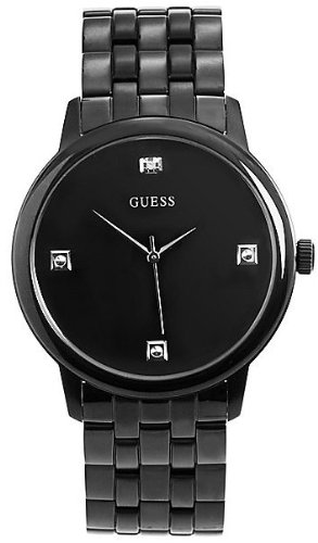 Guess Watches : U13009G1 Quartz Black Ion-Plated Stainless Steel Men Watch