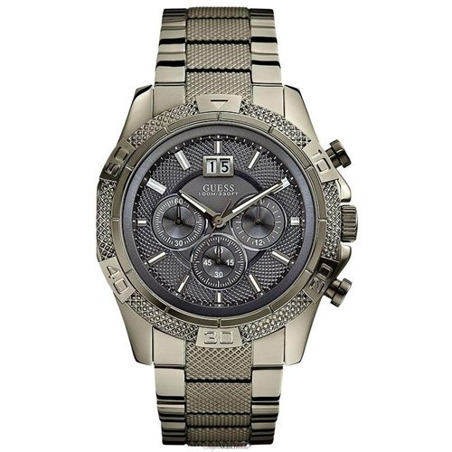 Guess Watches : U22504G1 Quartz Gunmetal-Tone Stainless Steel Men Watch