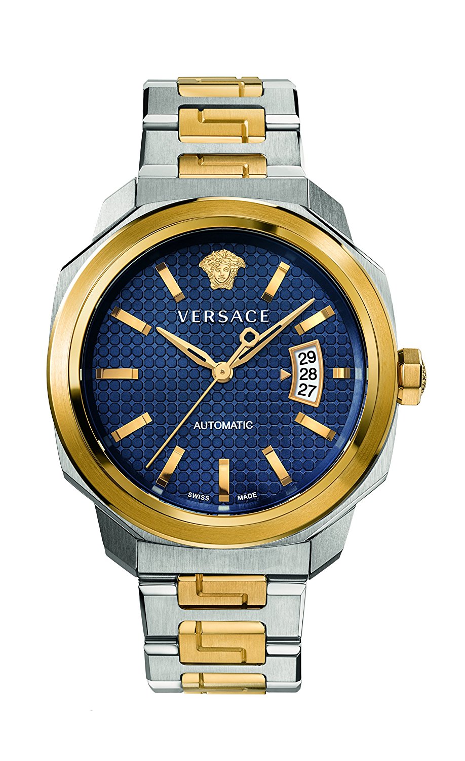 Versace Watches : VAG030016 Blue Dial Stainless Steel Band Men Watch