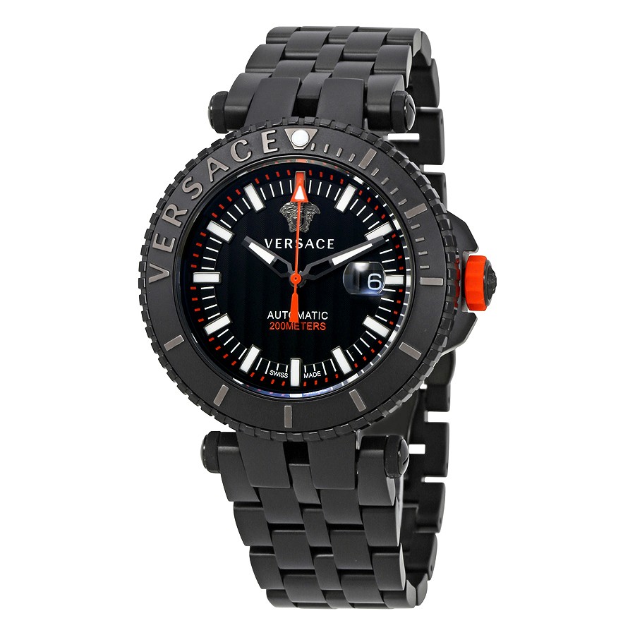 Versace Watches : VAL010016 Black Automatic Men Watch