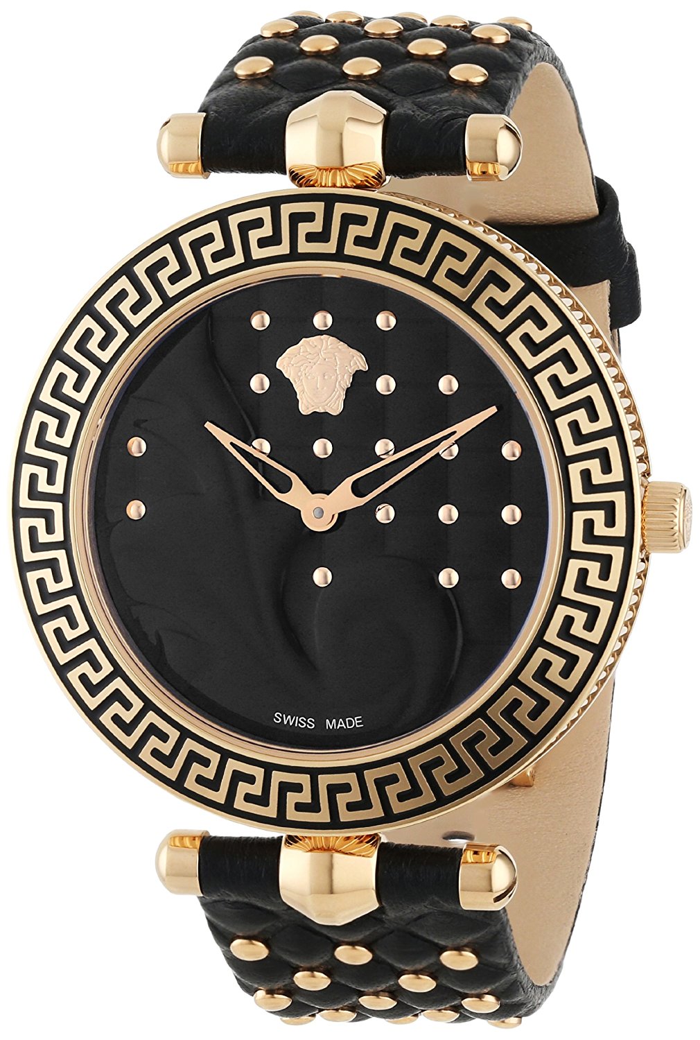 Versace Watches : VK703-0013 Black Dial Stainless Steel Band Women Watch