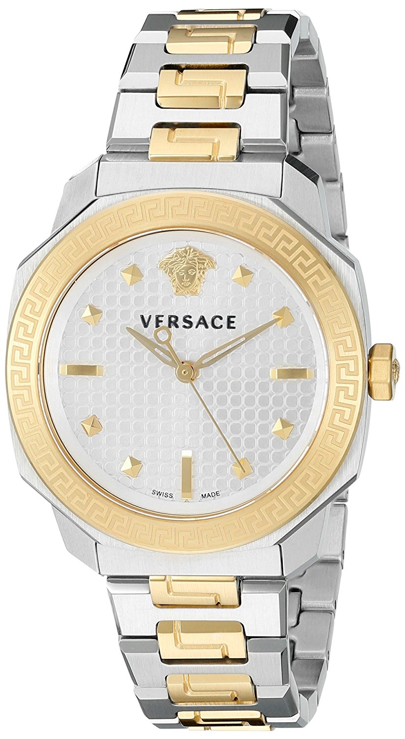 Versace Watches : VQD050015 Silver Dial Stainless Steel Band Women Watch