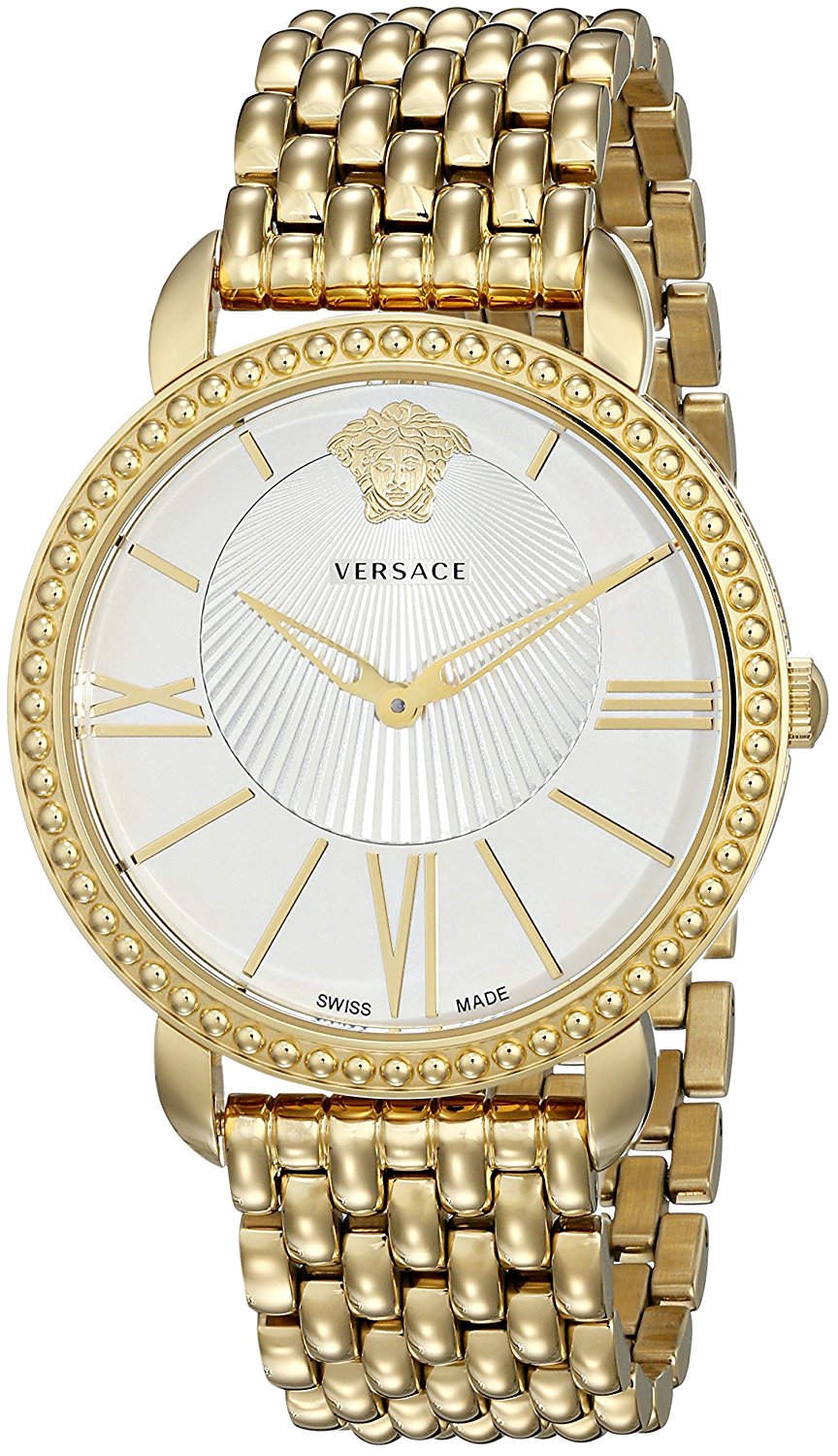 Versace Watches : VQQ060015 White Dial Stainless Steel Band Women Watch