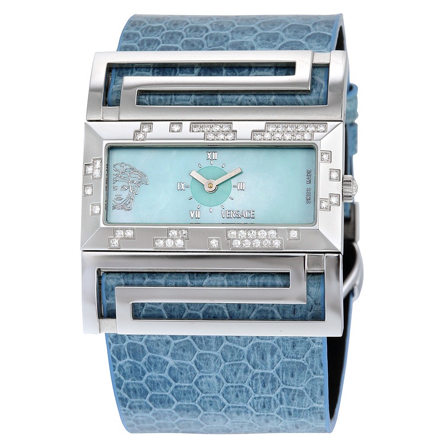 Versace Watches : VSQ91ND115-S115 Blue Mother Of Pearl Quartz Women Watch