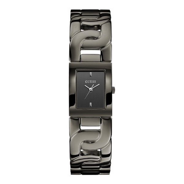 Guess Watches : W0003L3 Quartz Black Dial Stainless Steel Case With Black Stainless Steel Bracelet Women Watch