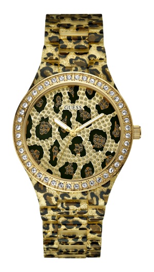 Guess Watches : W0015L2 Leopard Women Watch