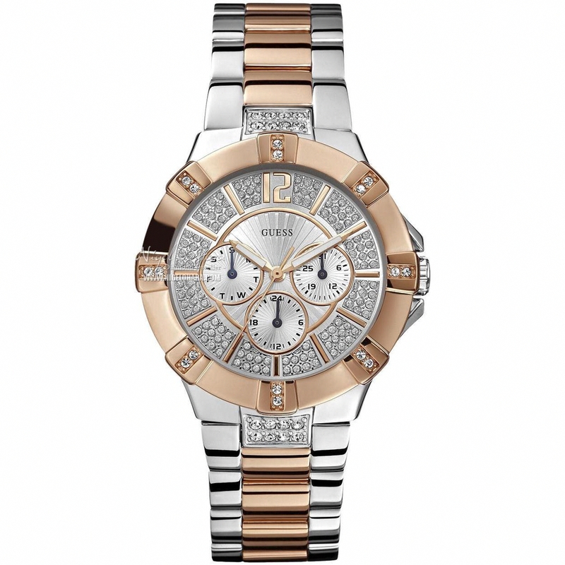 Guess Watches : W0024L1 Quartz Stone Set Women Watch