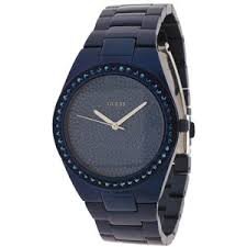 Guess Watches : W0059L2 Blue Dial Stainless Steel Band Women Watch
