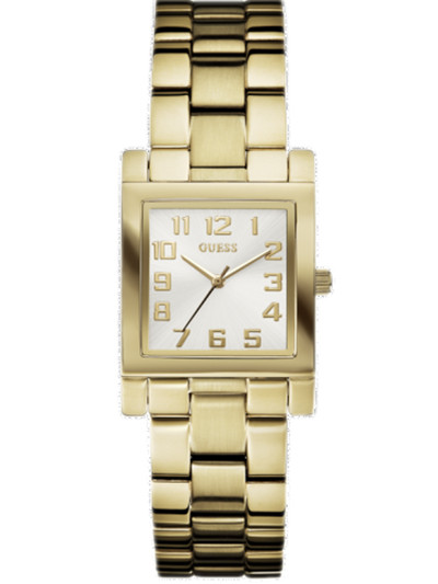 Guess Watches : W0131L2 Quartz White Dial, Rose Gold Stainless Steel Case And Bracelet Women Watch