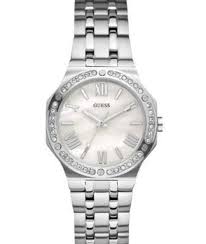 Guess Watches : W0143L1 Quartz Silver Dial Stainless Steel Case With Bracelet Women Watch