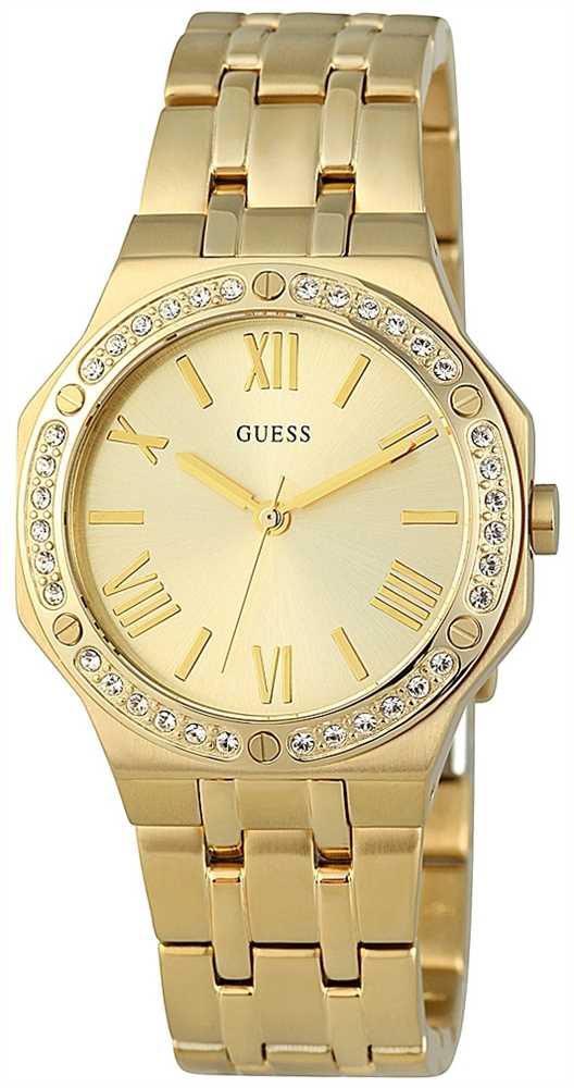Guess Watches : W0143L2 Quartz Analog Gold Tone Stainless Steel Women Watch