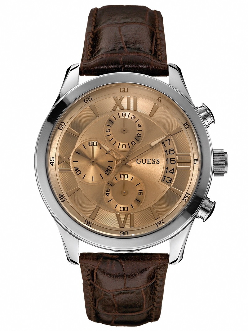 Guess Watches : W0192G1 Quartz Gold Tone Chronograph Men Watch