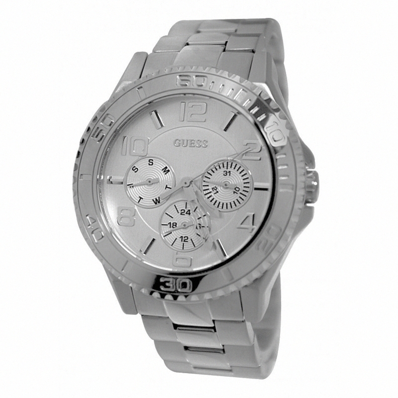 Guess Watches : W0231L1 Quartz Multifunction Dial Stainless Steel Women Watch