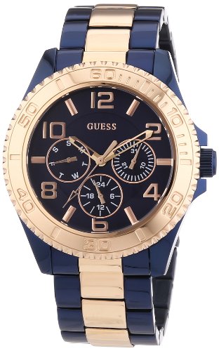 Guess Watches : W0231L6 Quartz Multifunction Dial Two Tone Stainless Steel Women Watch