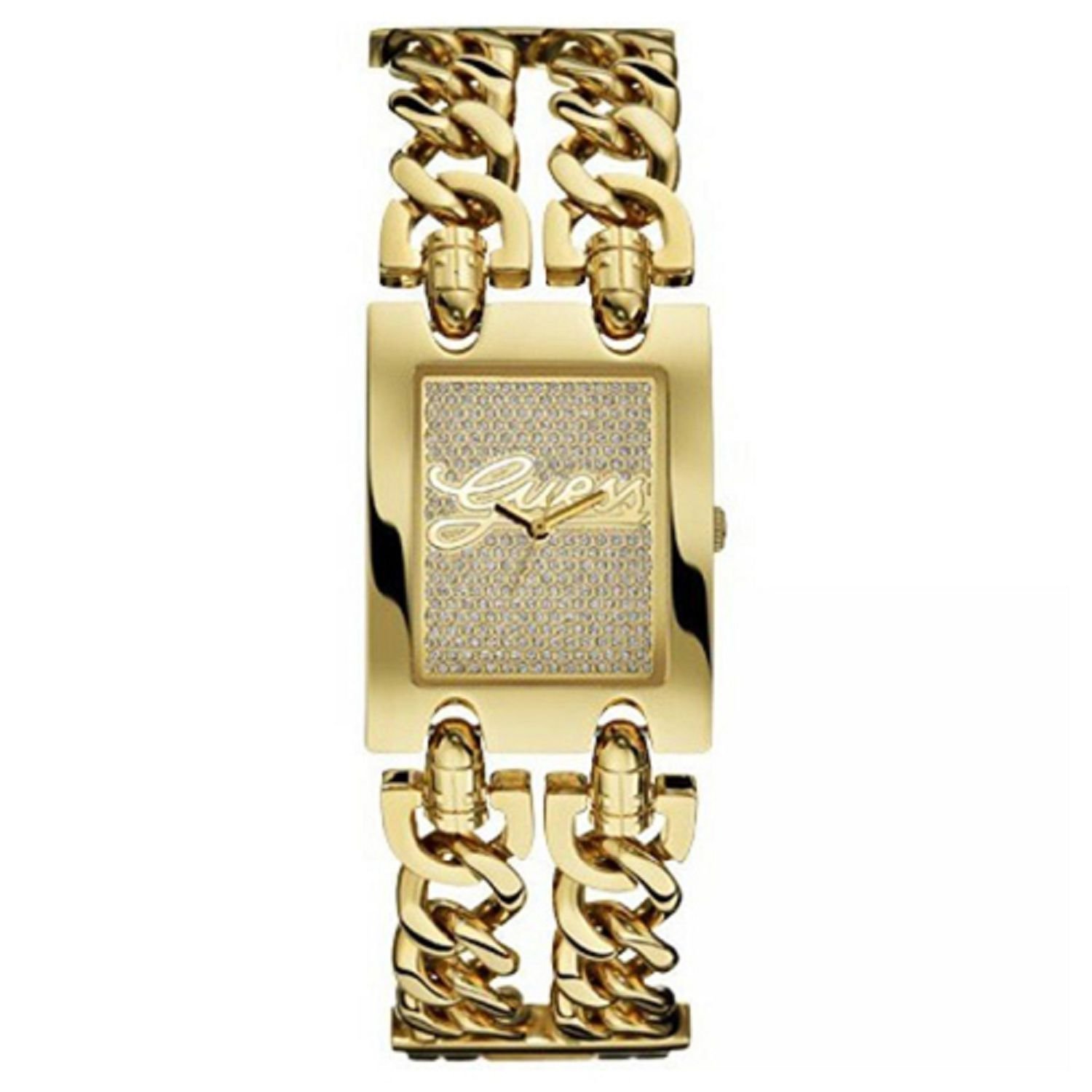 Guess Watches : W0313L2 Gold Dial Stainless Steel Women Watch