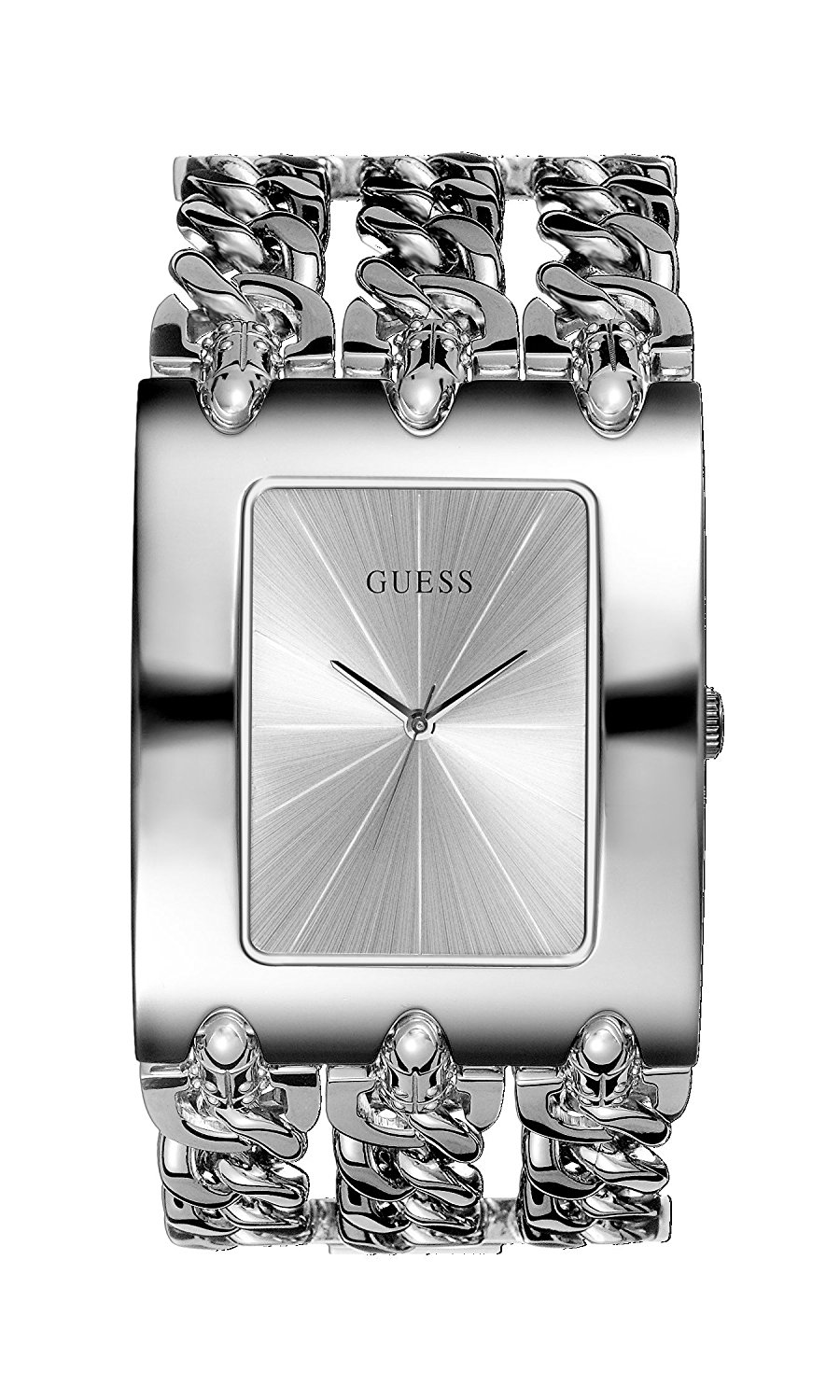 Guess Watches : W0314L1 Silver Dial Stainless_steel Men Watch