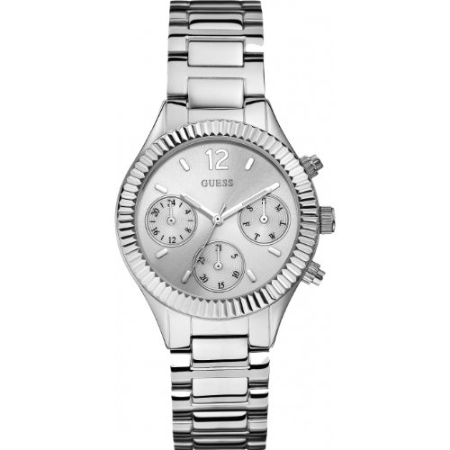 Guess Watches : W0323L1 Quartz Multifunction Dial Stainless Steel Women Watch