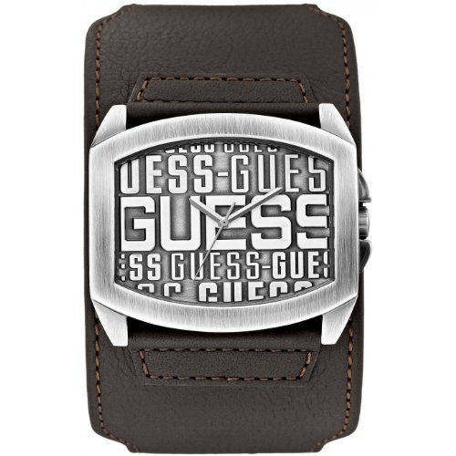 Guess Watches : W0360G2 Quartz Analog Brown Leather Men Watch
