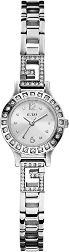 Guess Watches : W0411L1 Silver Dial Stainless Steel Band Women Watch