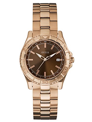 Guess Watches : W0469L1 Quartz Analog Date Rose Gold Tone Stainless Steel Women Watch