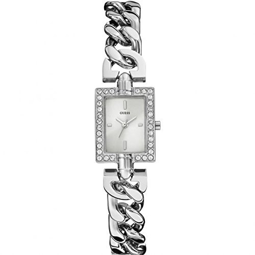 Guess Watches : W0540L1 Silver Dial Stainless Steel Band Women Watch