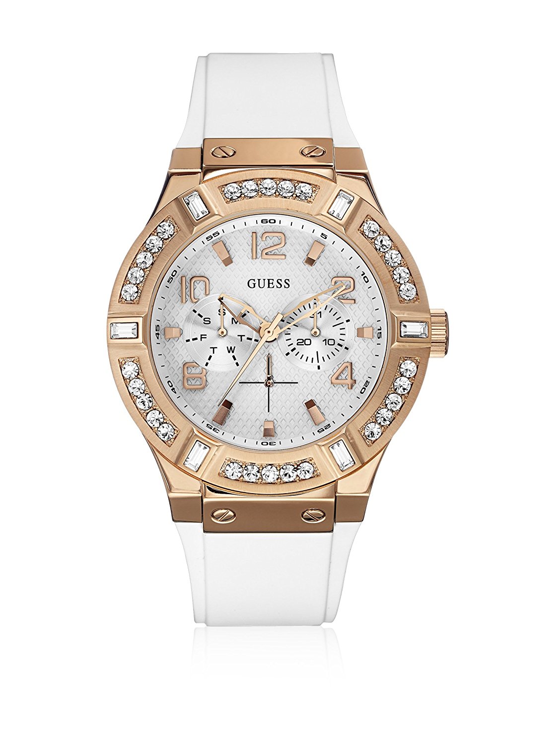 Guess Watches : W0614L1 Multicolour Dial Rubber Women Watch