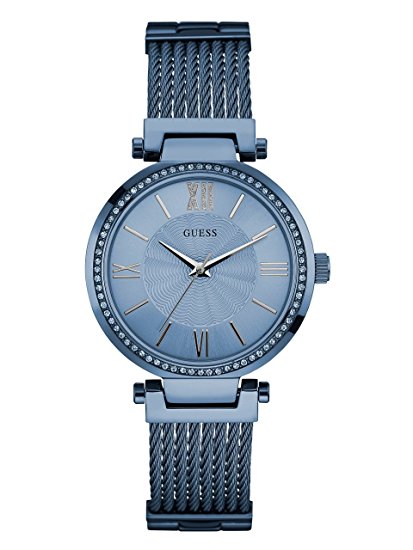 Guess Watches : W0638L3 Quartz Analog Blue Stainless Steel Women Watch