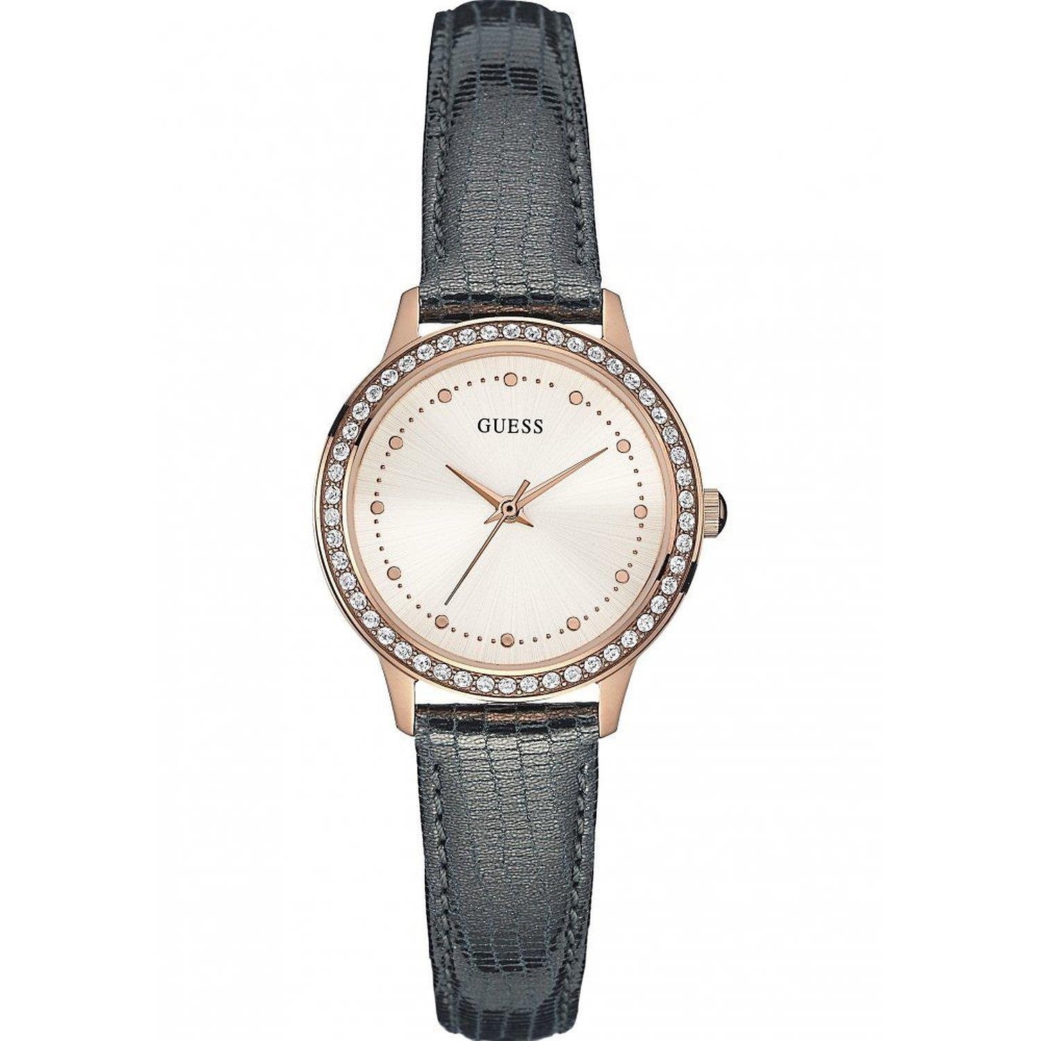 Guess Watches : W0648L2 White Dial Stainless Steel Band Women Watch