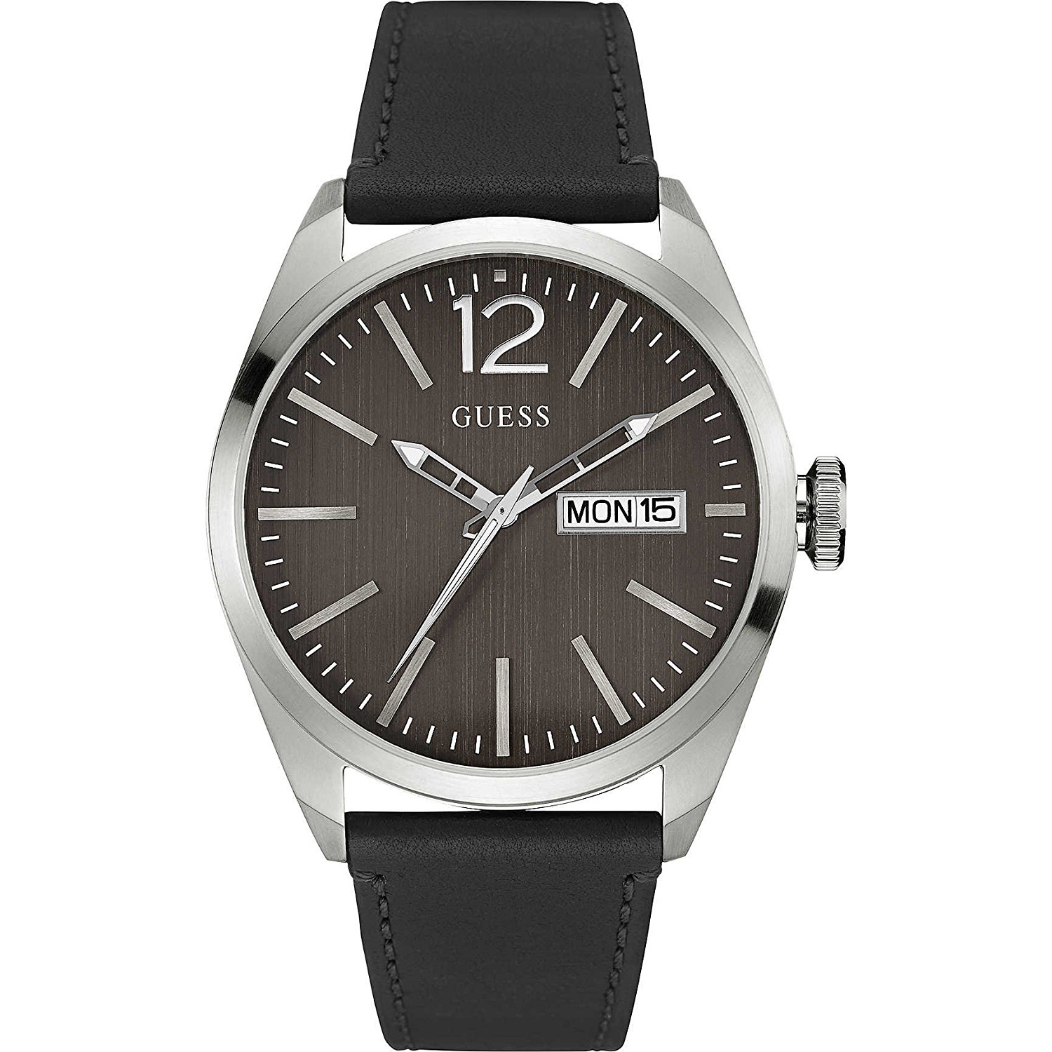 Guess Watches : W0658G2 Brown Dial Leather Men Watch