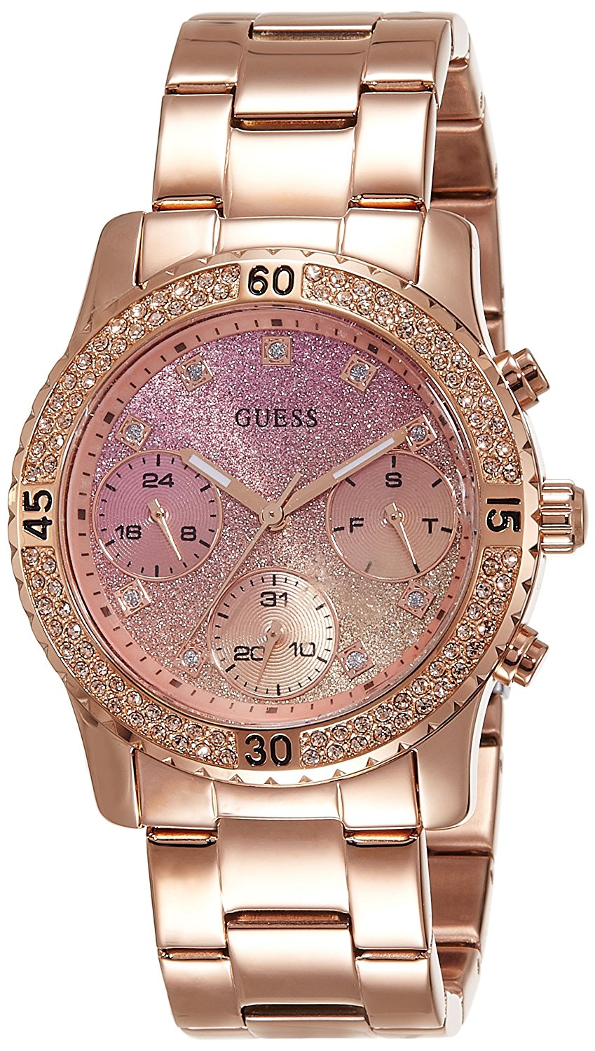 Guess Watches : W0674G3 Multicolored Dial Stainless Steel-plated Band Women Watch