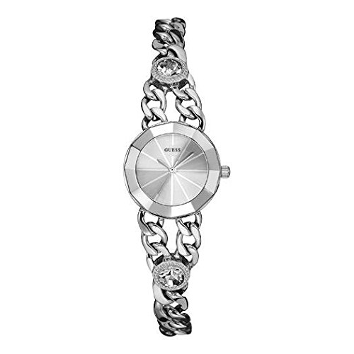 Guess Watches : W0715L1 Silver Dial Stainless Steel Women Watch