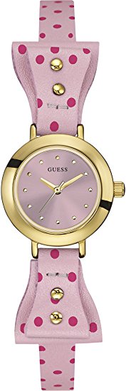 Guess Watches : W0736L4 Quartz Analog Pink Leather Women Watch