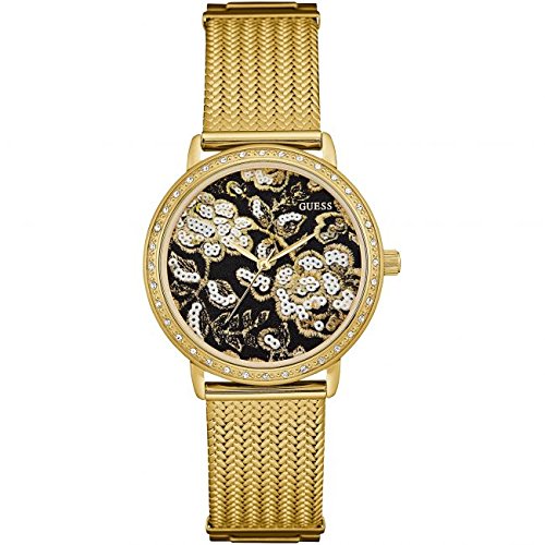 Guess Watches : W0822L2 Black Dial Stainless Steel Women Watch