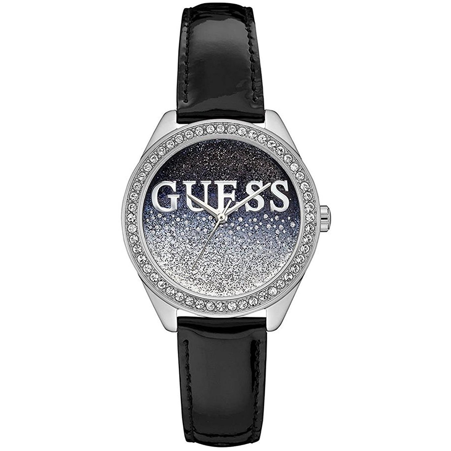 Guess Watches : W0823L2 Silver Dial Calfskin Band Women Watch
