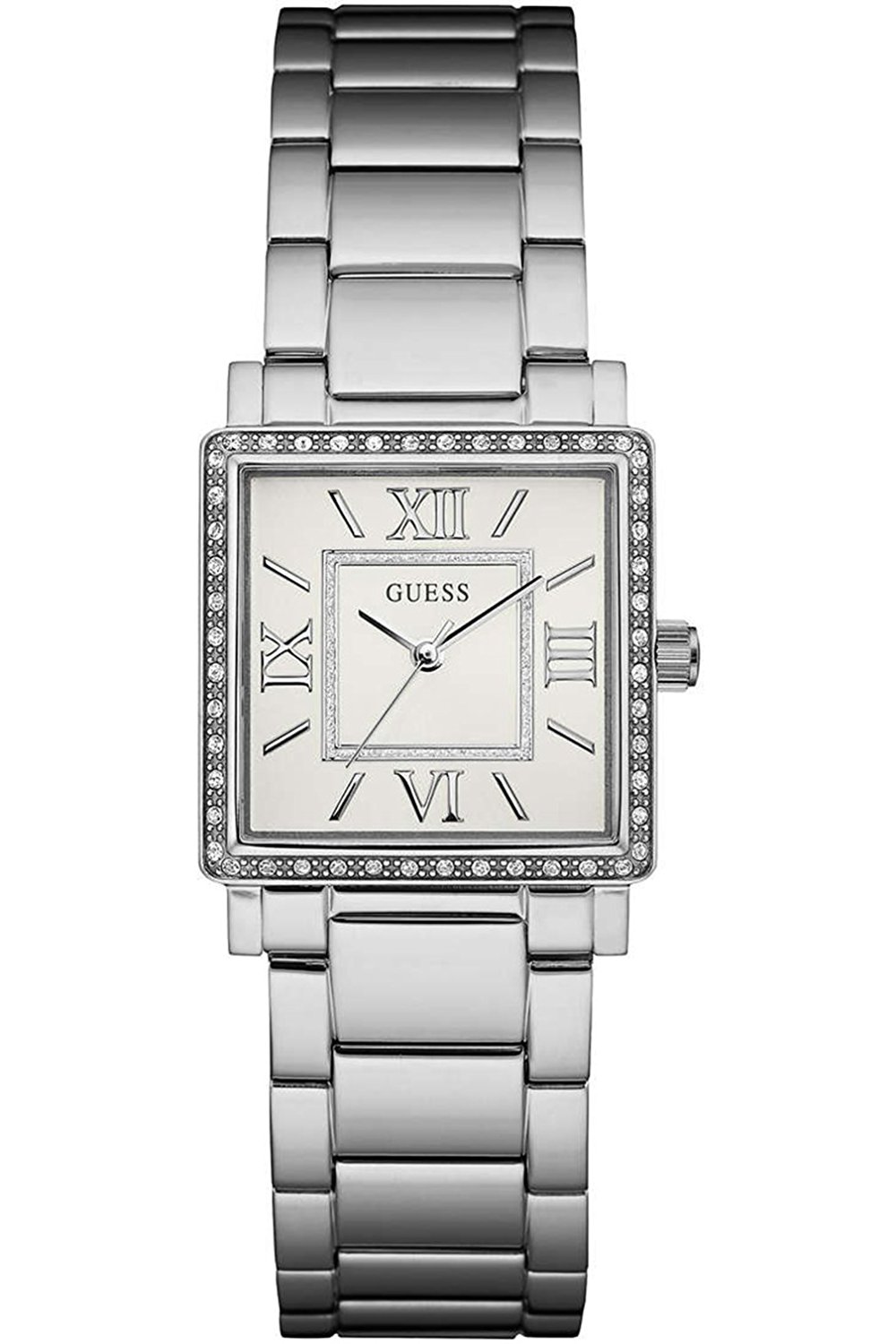 Guess Watches : W0827L1 Silver Dial Stainless Steel Band Women Watch