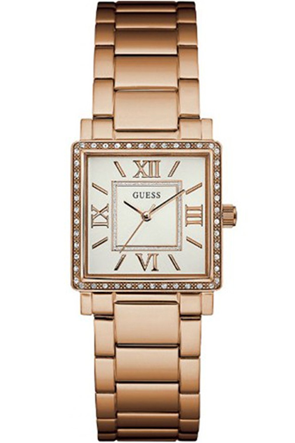 Guess Watches : W0827L3 Silver Dial Stainless Steel Band Women Watch