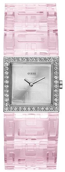 Guess Watches : W10193L3 Stainless Steel with Crystals on bezel Bangle band Series Women Watch