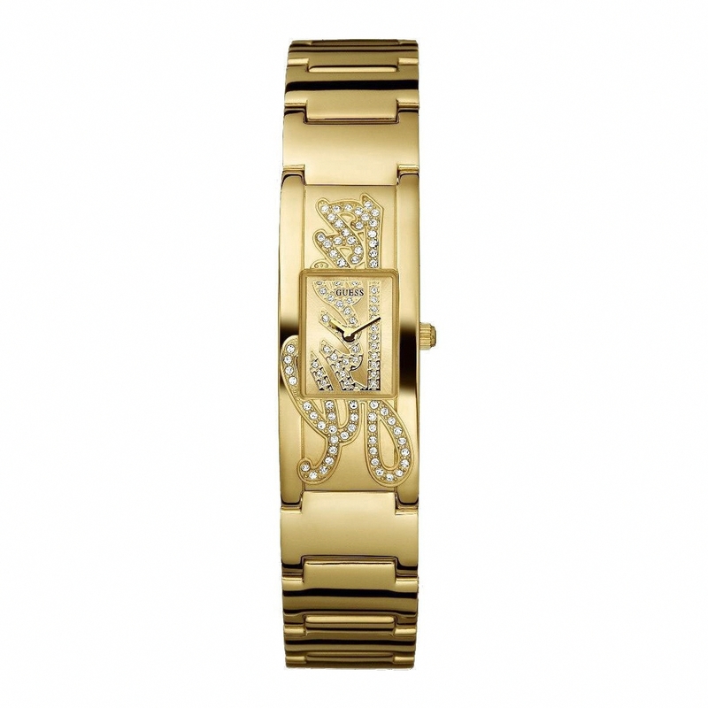 Guess Watches : W10583L1 Quartz Gold Tone Dial ,Stainless Steel Case And Bracelet Women Watch