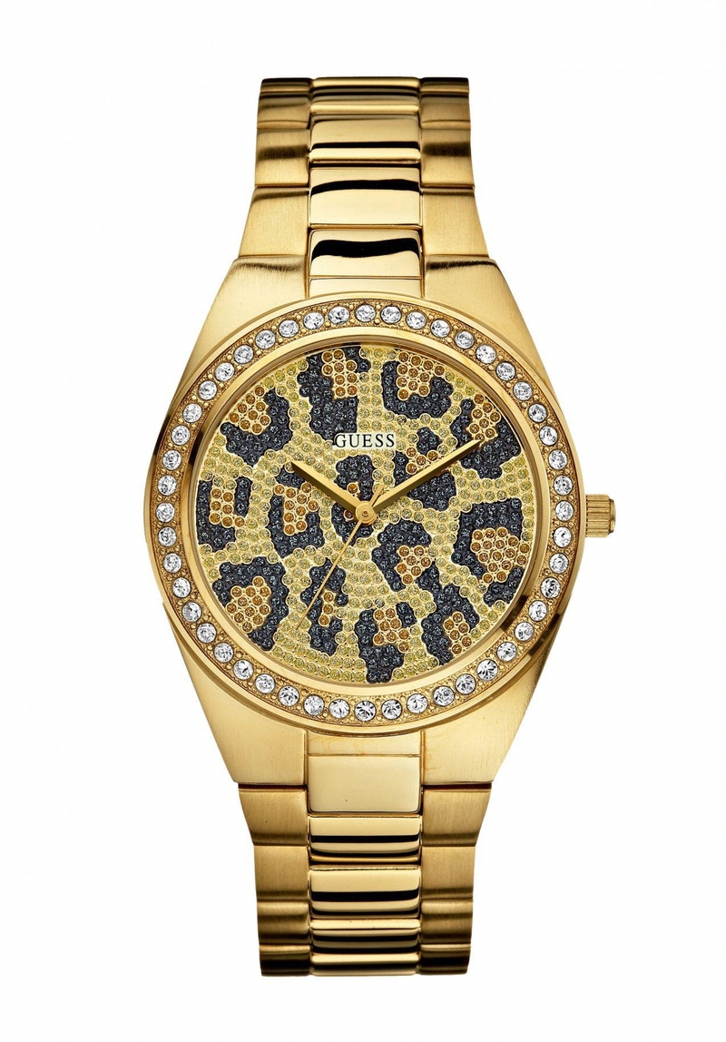 Guess Watches : W10606L1 Quartz Gold Dial Stainless Steel Case And Bracelet Women Watch