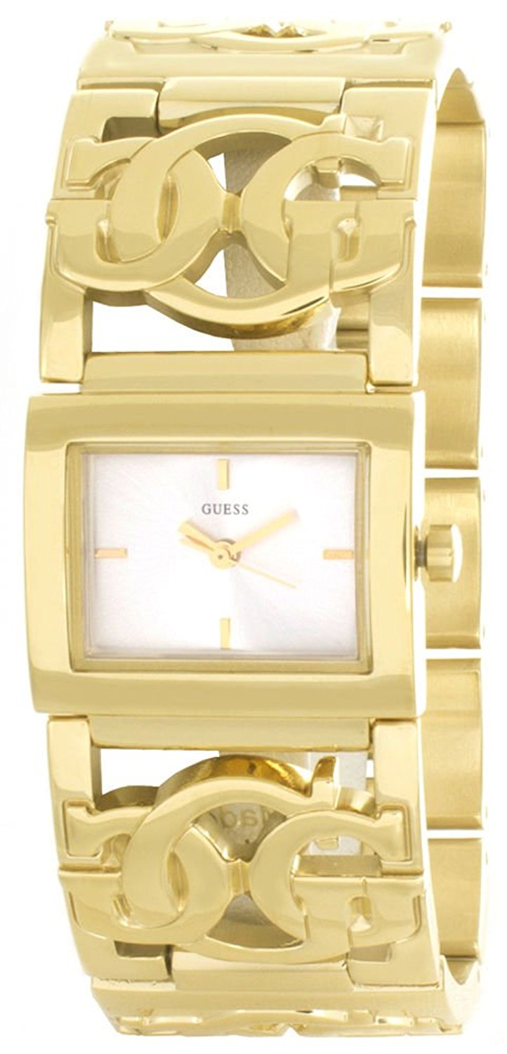 Guess Watches : W11117L1 Silver Dial Stainless Steel Band Women Watch
