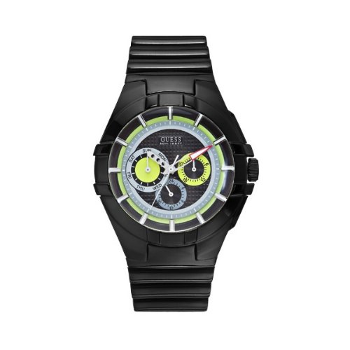 Guess Watches : W11171G1 Quartz Black Dial Stainless Steel Men Watch