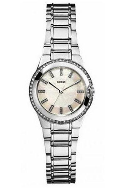 Guess Watches : W11177L1 Quartz Silver Dial Stainless Steel Case With Stainless Steel Bracelet Women Watch