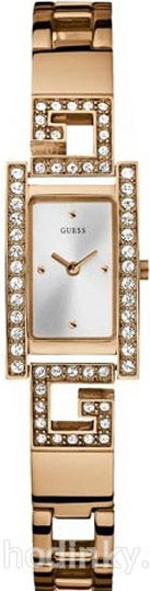 Guess Watches : W11549L1 Quartz Analog Crystal Bezel Stainless Steel Women Watch