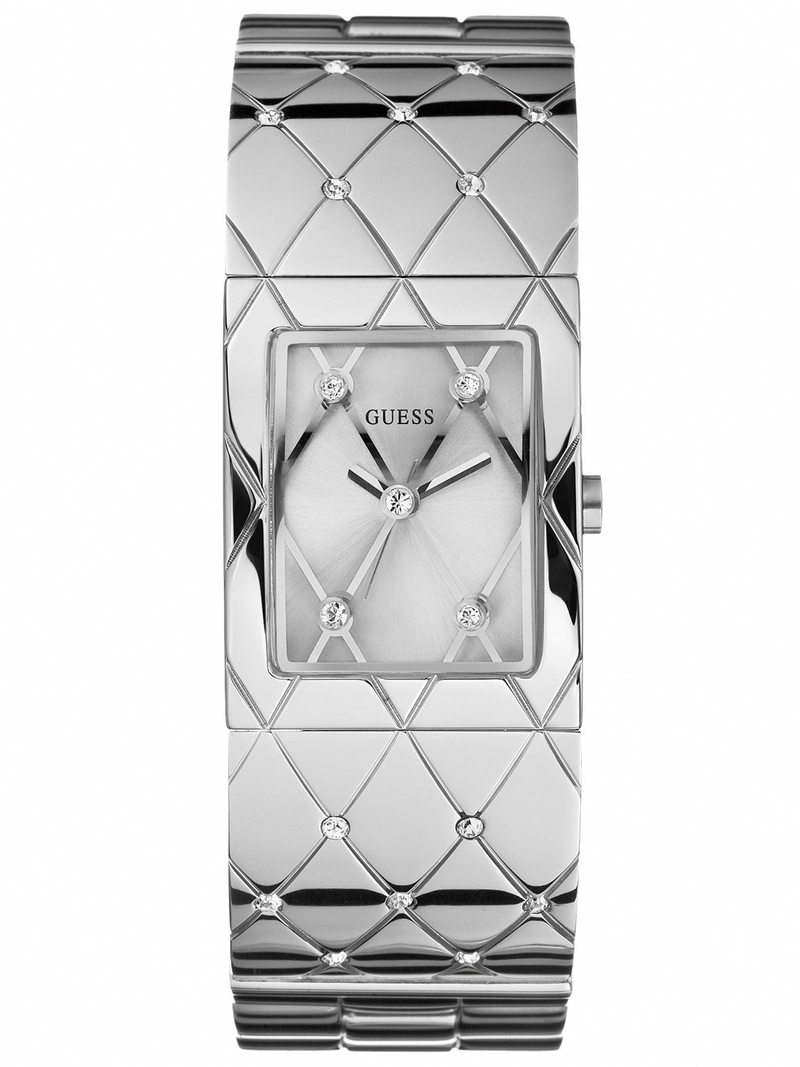 Guess Watches : W11608L1 Quartz Silver Dial Stainless Steel Case And Bracelet Women Watch
