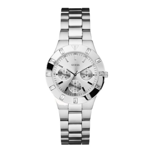 Guess Watches : W11610L1 Quartz Silver Dial Stainless Steel Case With Bracelet Women Watch