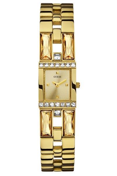 Guess Watches : W11620L1 Quartz Gold Tone Dial Stainless Steel Case And Bracelet Women Watch