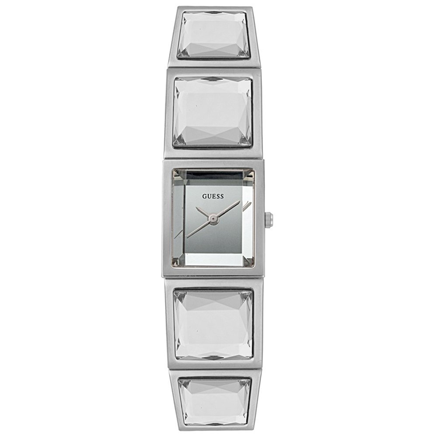 Guess Watches : W12012L1 Silver Dial Stainless Steel Women Watch